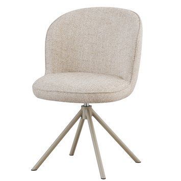 Стілець Vetro Mebel R-160 поворотний Френч ваніль ніжки капучіно (R-160-french-vanil-tweed/) 2564054783 фото