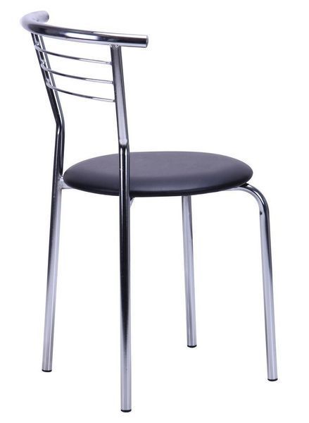 Стілець AMF Маркос хром PVC шкірзам Чорний (050328) 2173160593 фото