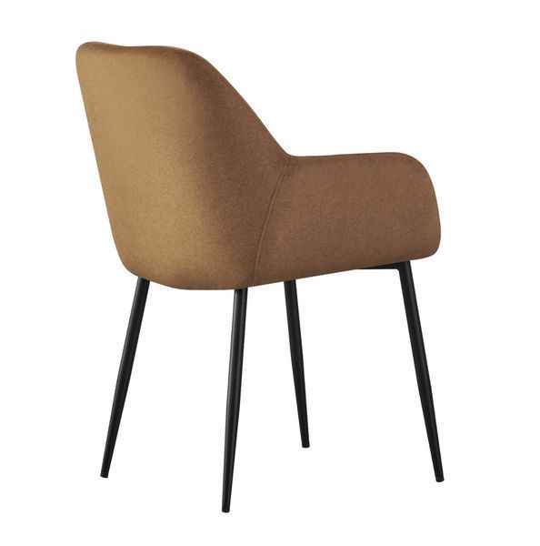 Стул Vetro Mebel M-220 Карамель Мохер, ножки черные (M-220-caramel/black) 2467826047 фото