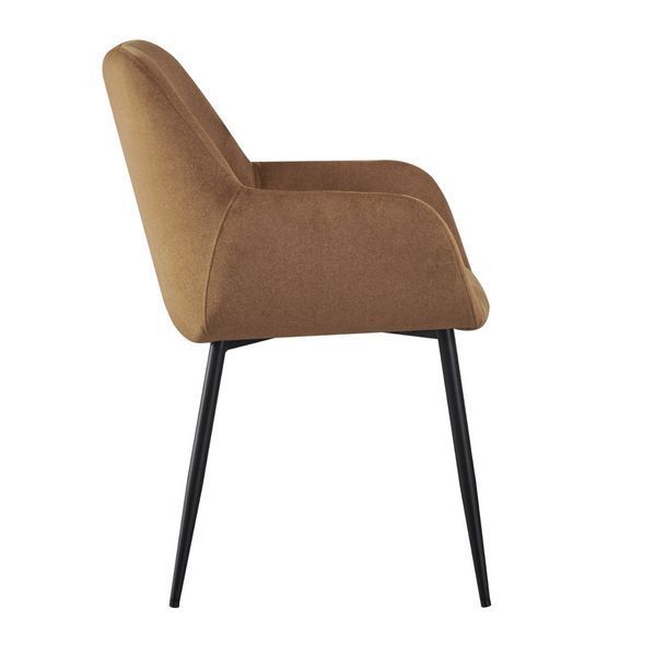 Стул Vetro Mebel M-220 Карамель Мохер, ножки черные (M-220-caramel/black) 2467826047 фото