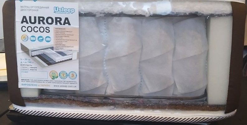 Ортопедический матрас Usleep ComforteX Aurora Cocos 1146164654 фото