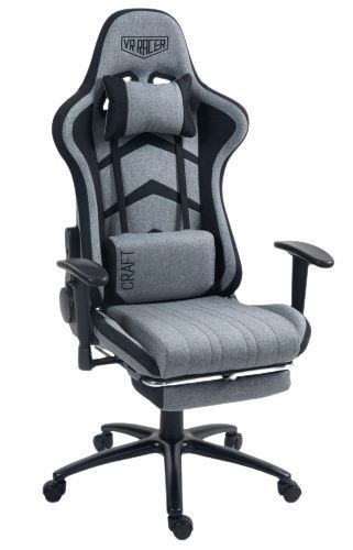Кресло AMF VR Racer Textile Craft Серый (553944) 2125785937 фото