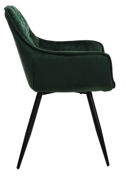 Стілець Vetro Mebel М-65 смарагд + чорний (M-65-emerald-velvet/ black) 1692154166 фото