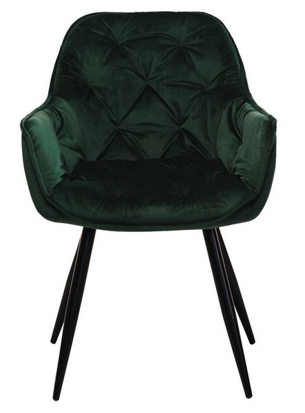 Стул Vetro Mebel М-65 изумруд + черный (M-65-emerald-velvet/ black) 1692154166 фото