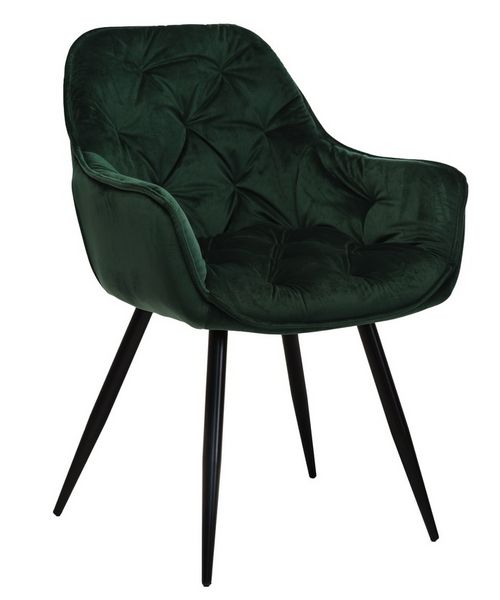 Стілець Vetro Mebel М-65 смарагд + чорний (M-65-emerald-velvet/ black) 1692154166 фото