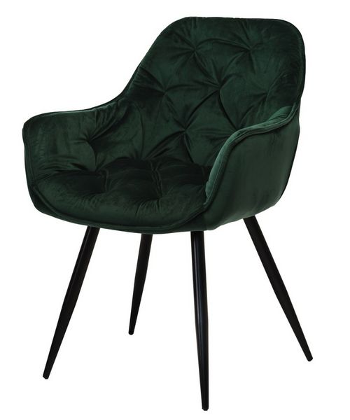 Стілець Vetro Mebel М-65 смарагд + чорний (M-65-emerald-velvet/ black) 1692154166 фото