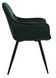 Стілець Vetro Mebel М-65 смарагд + чорний (M-65-emerald-velvet/ black) 1692154166 фото 3