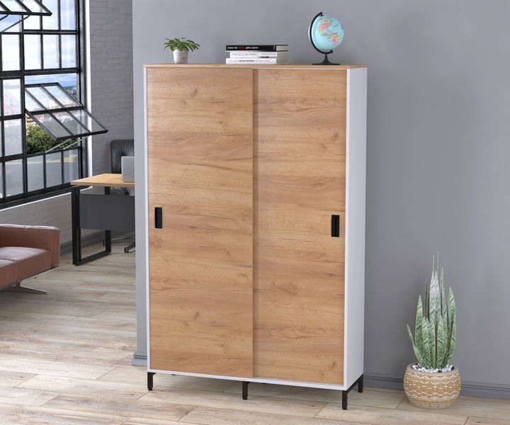 Шкаф раздвижной Loft Design LS-1200-1900 Белый/Дуб Крафт золотой 1751309392 фото