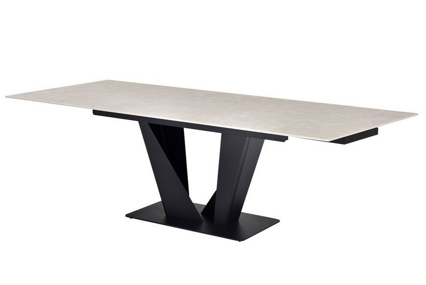 Стіл Vetro Mebel ТМL-955 (Алонцо) крема делікато + чорний (TML-955-alontso-crema-delicato/black) 1905464741 фото