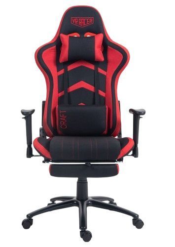 Крісло AMF VR Racer Textile Craft Чорно-червоний (553945) 2125801712 фото