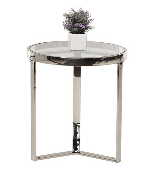 Стол Vetro Mebel CB-2 прозрачный + серебро (CB-2-clear/ silver) 1454462075 фото