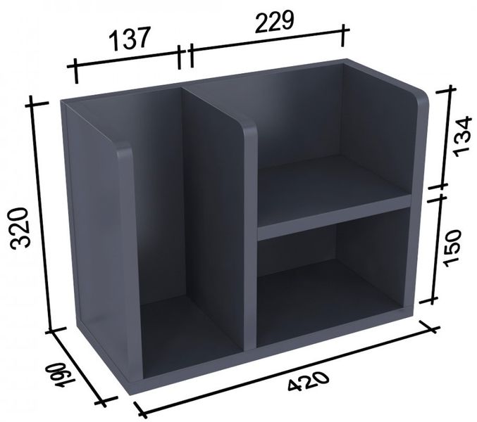 Надставка на стіл Loft Design NS-5 Білий 2269665657 фото