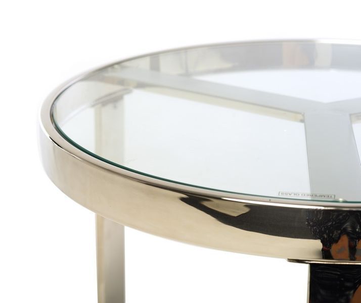 Стол Vetro Mebel CB-2 прозрачный + серебро (CB-2-clear/ silver) 1454462075 фото