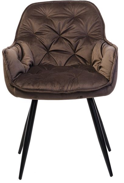 Стілець Vetro Mebel М-65 коричневий + чорний (M-65-brown-velvet/ black) 1692155999 фото