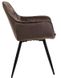 Стілець Vetro Mebel М-65 коричневий + чорний (M-65-brown-velvet/ black) 1692155999 фото 2