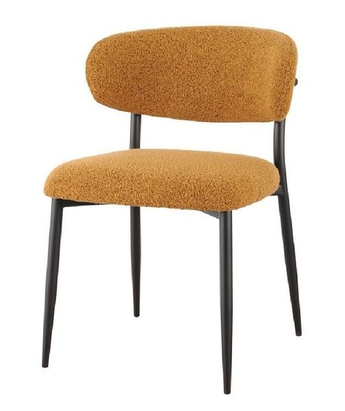 Стул Vetro Mebel М-100 горчичный+черный (M-100-mustard-boucle/ black) 1982888039 фото