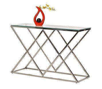 Стол Vetro Mebel CD-3 прозрачный серебро (CD-3-clear/ silver) 1454429995 фото