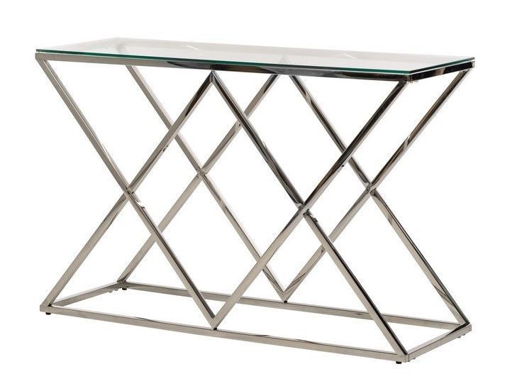 Стол Vetro Mebel CD-3 прозрачный серебро (CD-3-clear/ silver) 1454429995 фото