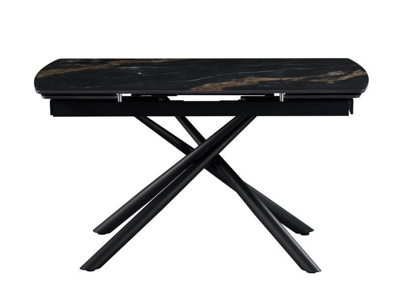 Стол VetroMebel (керамика) Пино TML-1200-1 Пьер блек/Чёрный (TML-1200-1-pino-pier-black/black) 2467639369 фото