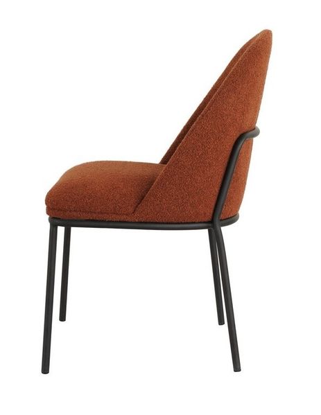 Стул Vetro Mebel М-110 терракотовый+черный (M-110-terracotta-boucle/ black) 1942393139 фото