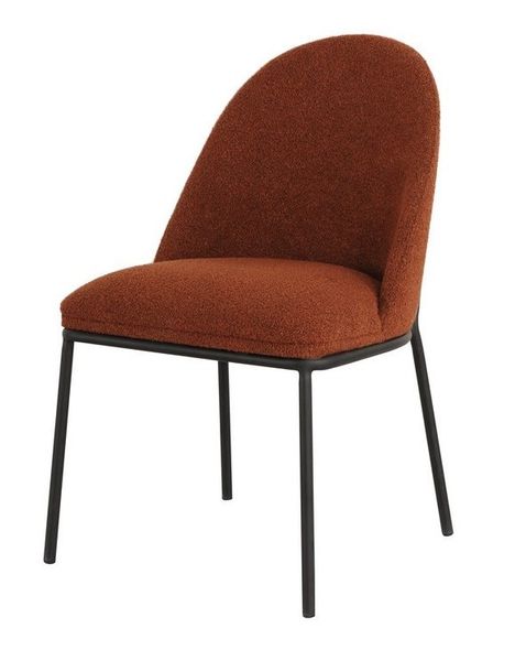 Стул Vetro Mebel М-110 терракотовый+черный (M-110-terracotta-boucle/ black) 1942393139 фото