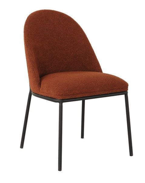 Стул Vetro Mebel М-110 терракотовый+черный (M-110-terracotta-boucle/ black) 1942393139 фото