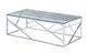 Стіл Vetro Mebel CF-1 прозорий + срібло (CF-1-clear/ silver) 1168251577 фото 1