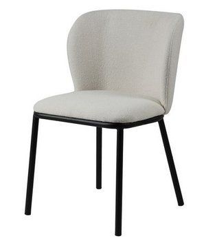 Стул Vetro Mebel М-140 айвори+черный (M-140-ivory-boucle/black) 2194649713 фото