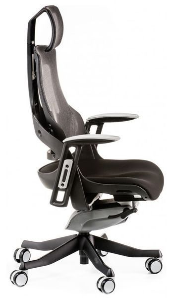 Крісло офісне Special4You WAU Black fabrick charcoal network (E0789) 1454241562 фото