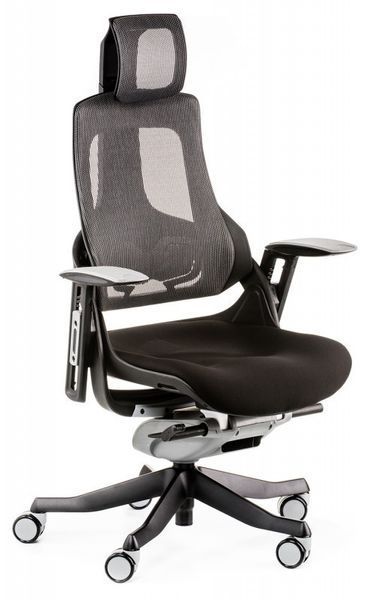 Крісло офісне Special4You WAU Black fabrick charcoal network (E0789) 1454241562 фото