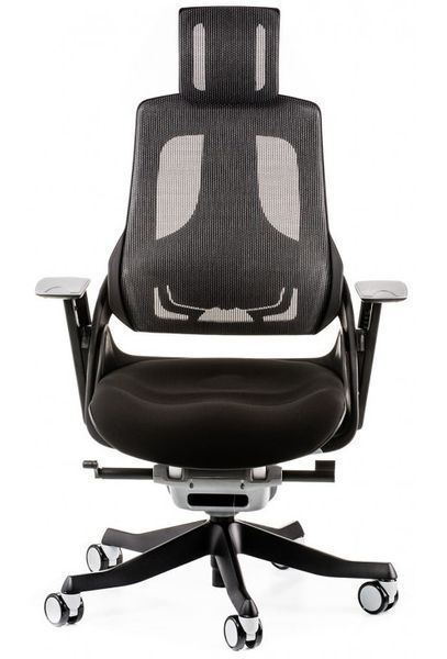 Крісло офісне Special4You WAU Black fabrick charcoal network (E0789) 1454241562 фото