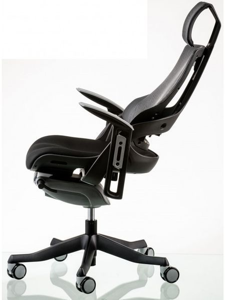 Крісло офісне Special4You WAU Black fabrick charcoal network (E0789) 1454241562 фото