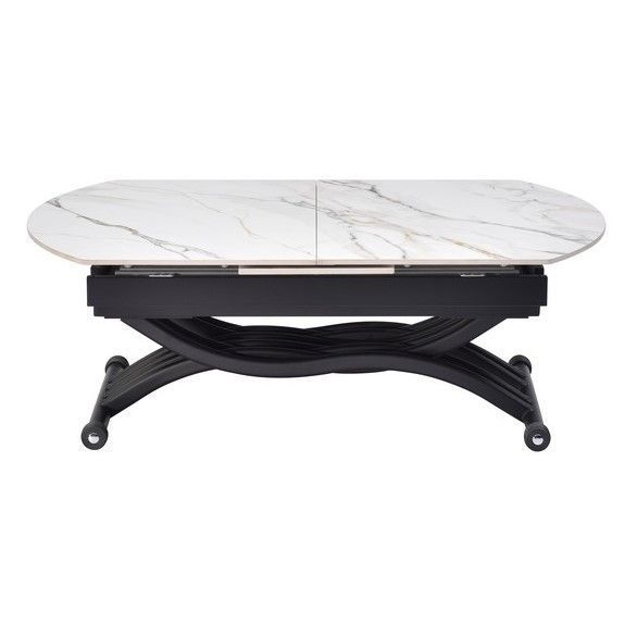 Стол Vetro Mebel ТМT-100 (Карло) касса голд + черный (TMT-100 -karlo-kasa-gold/black) 2072763429 фото