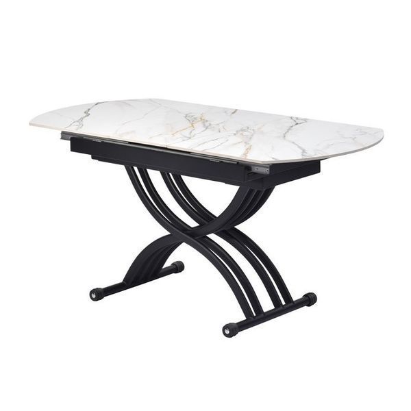 Стол Vetro Mebel ТМT-100 (Карло) касса голд + черный (TMT-100 -karlo-kasa-gold/black) 2072763429 фото