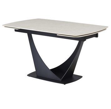 Стіл VetroMebel TML-990 Крема Делікато &mdash; чорний (TML-990-elio-crema-delicato/black) 2327946316 фото