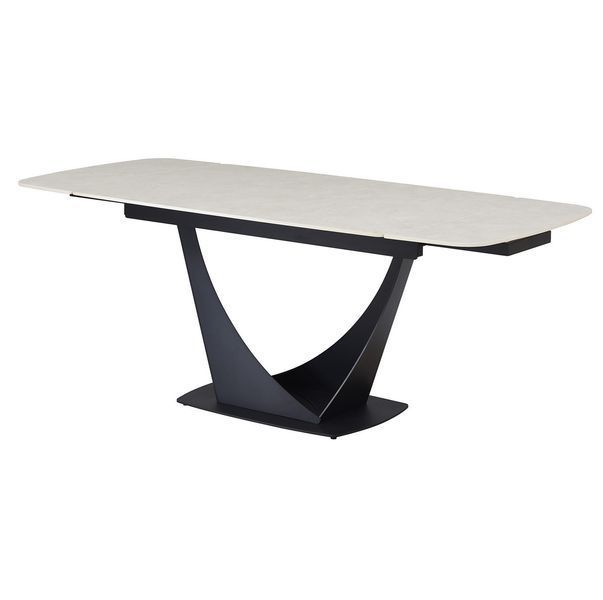 Стол VetroMebel TML-990 Крема Деликато - черный(TML-990-elio-crema-delicato/black) 2327946316 фото
