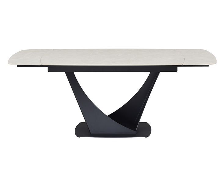 Стол VetroMebel TML-990 Крема Деликато - черный(TML-990-elio-crema-delicato/black) 2327946316 фото