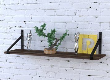 Полка Loft Design PL3-112-18 Черный/Орех Модена 11114pl3-112180304 фото