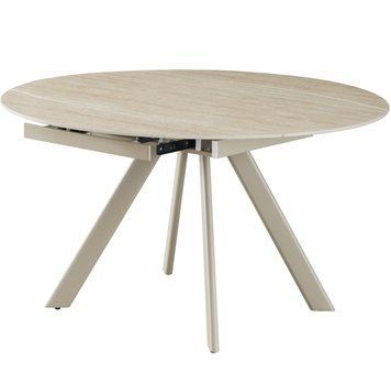 Стіл VetroMebel TML-1240 римський травертин + бежевий (TML-1240-siena-roman-travertine/cappuccino) 2712057795 фото