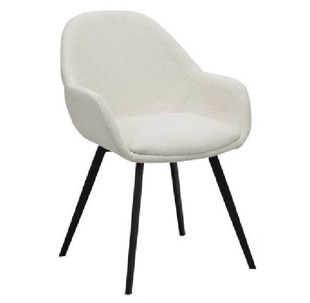 Стул Vetro Mebel М-160 айвори+черный (M-160-ivory-boucle/black) 2194891623 фото