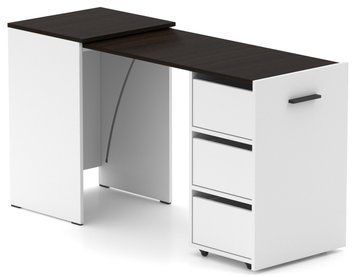 Стол-тумба трансформер Knap Knap Hobana Ш3 Белый столешница Венге S201030120 фото