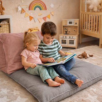 Матрас-пуф раскладной Family Sleep Transform Flex Fold Easy Пудра-графит 3128762921 фото