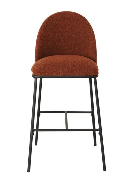 Стул барный Vetro Mebel В-150 терракотовый+черный (B-150--terracotta-boucle/ black) 1983061883 фото