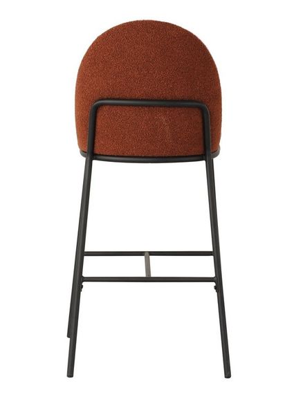 Стул барный Vetro Mebel В-150 терракотовый+черный (B-150--terracotta-boucle/ black) 1983061883 фото