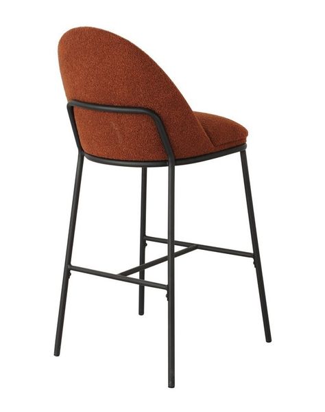 Стул барный Vetro Mebel В-150 терракотовый+черный (B-150--terracotta-boucle/ black) 1983061883 фото