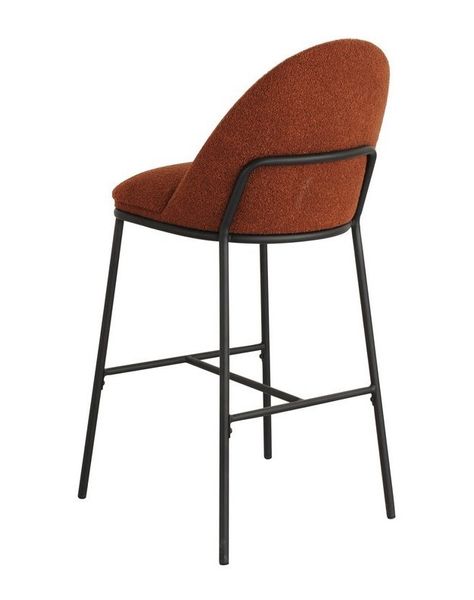 Стул барный Vetro Mebel В-150 терракотовый+черный (B-150--terracotta-boucle/ black) 1983061883 фото