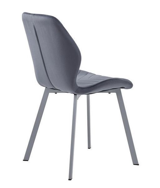 Стілець Vetro Mebel N-54 темно-сірий + сірий (N-54-dark-grey-velur/grey) 2141274079 фото