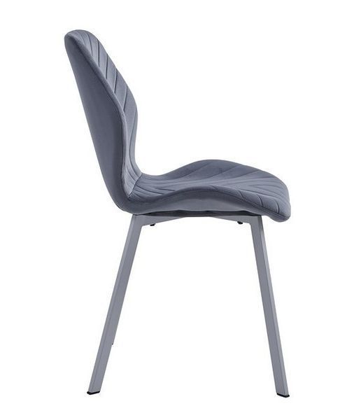 Стілець Vetro Mebel N-54 темно-сірий + сірий (N-54-dark-grey-velur/grey) 2141274079 фото