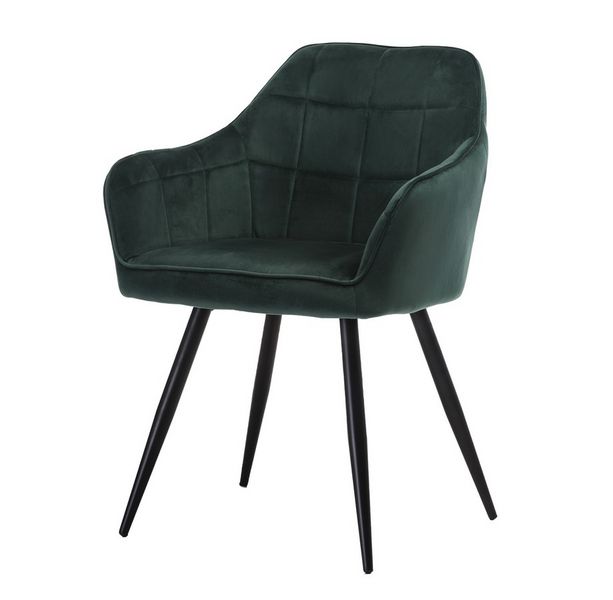 Стул Vetro Mebel М-62 изумрудный+черный (M-62-emerald-velvet/ black) 1690358150 фото