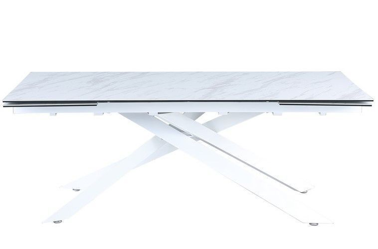Стол Vetro Mebel ТМL-890 бланко жемчужный + белый (TML-890-blanco-perlino) 1606909301 фото